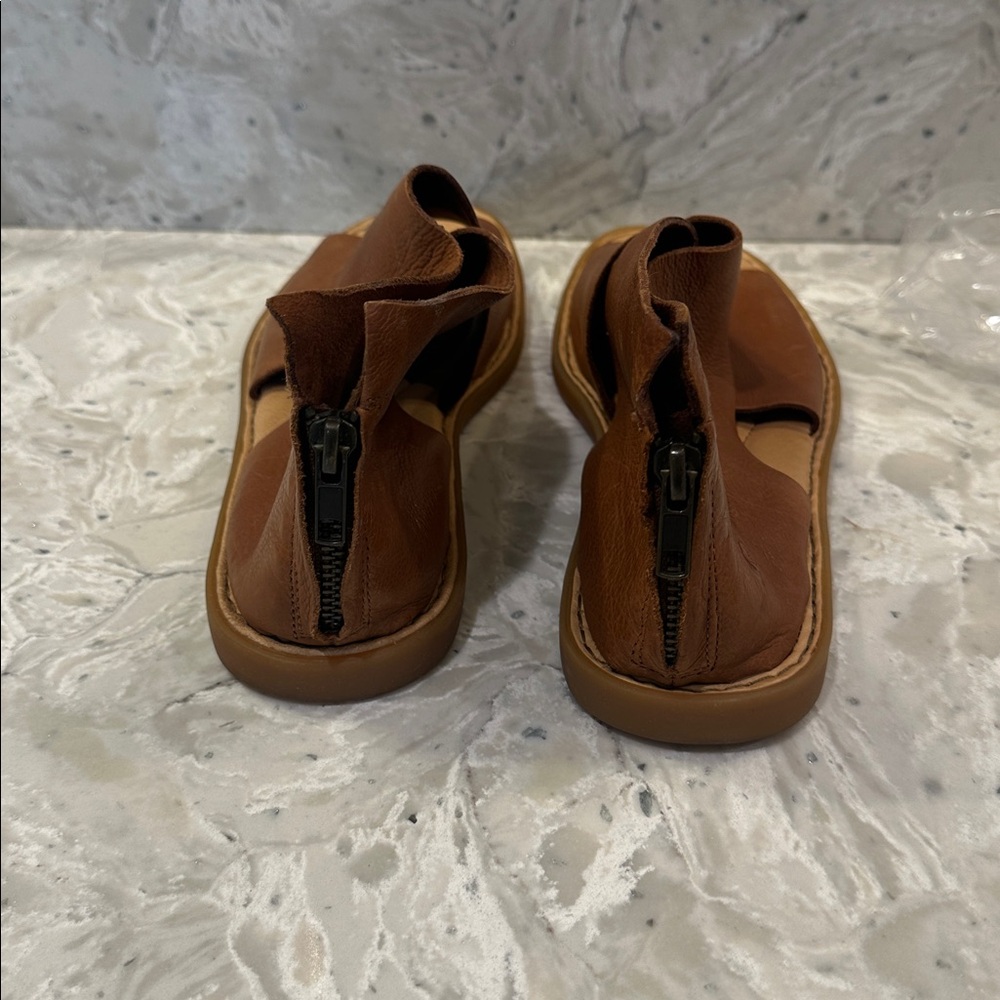 Born Tan Leather Slip-On Sandals - Picture 6 of 6